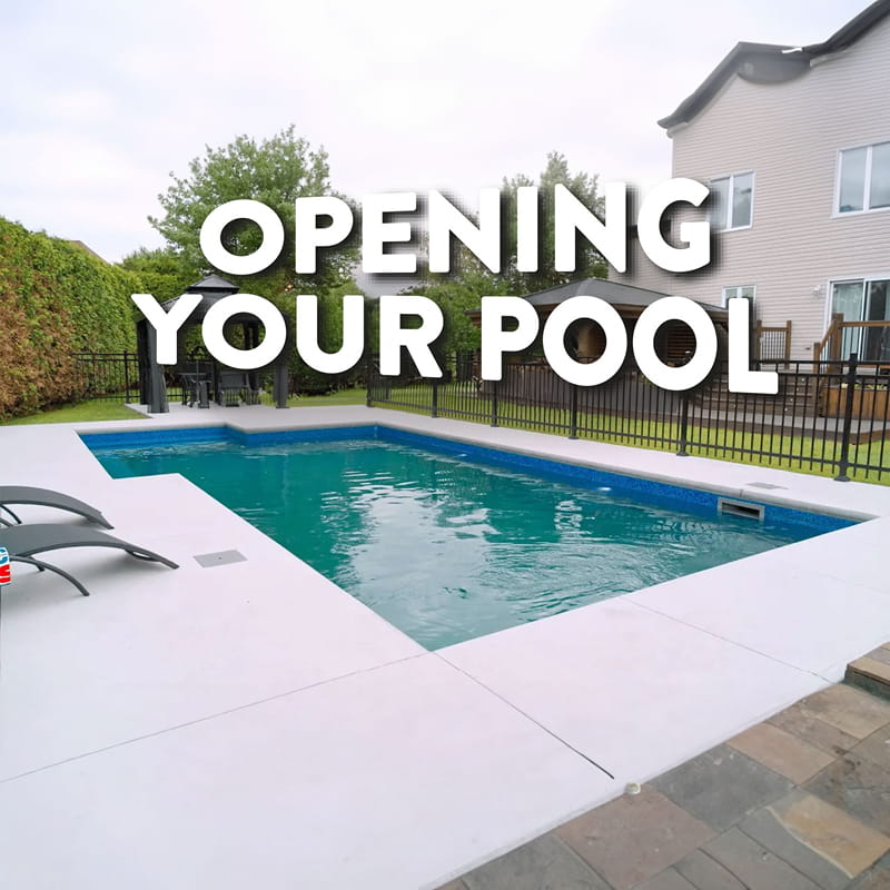 Inground pool opening 