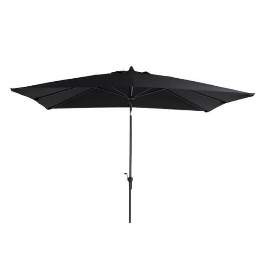 Rectangular market umbrella - Black