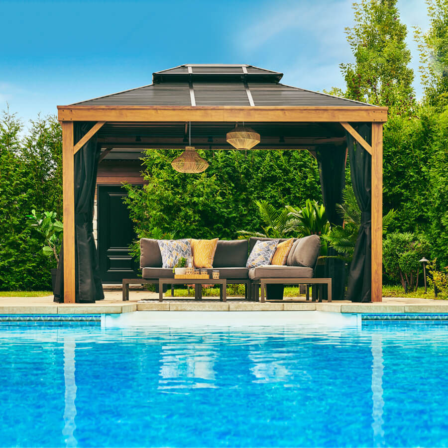 Gazebo Axel 10' x 14' - Naturel