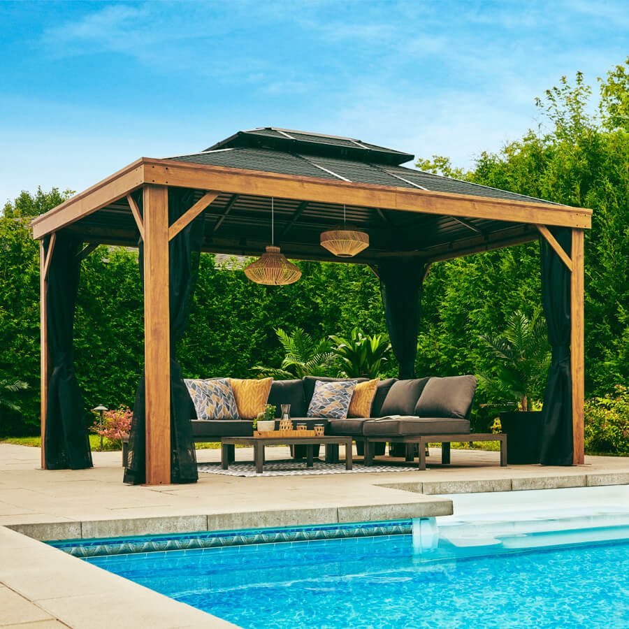 Gazebo Axel 10' x 14' - Naturel