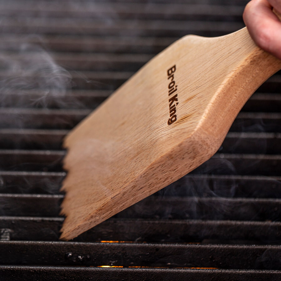 Grattoir de barbecue en bois