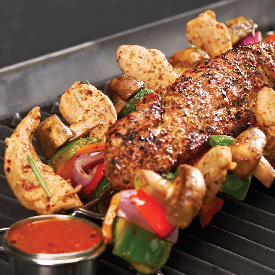 Support pour brochettes de présentation