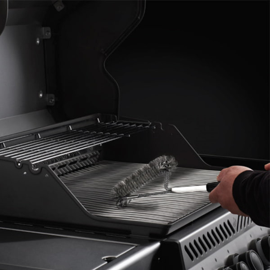 Three row vertical grill brush