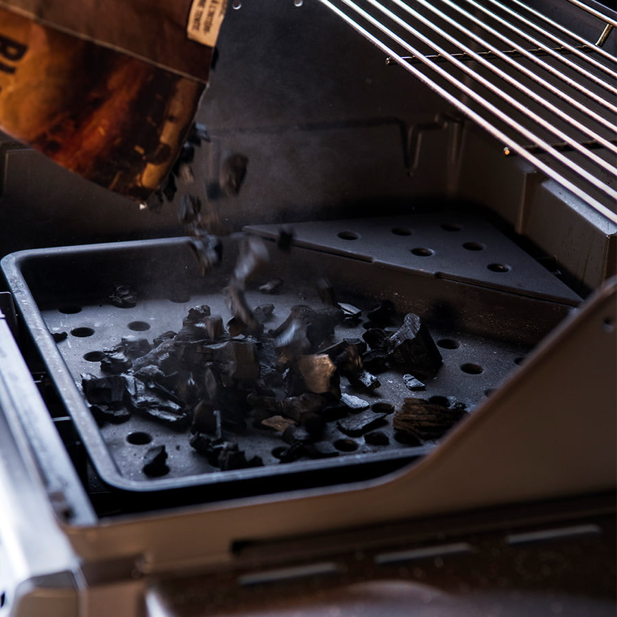 Bac à charbon de bois en fonte