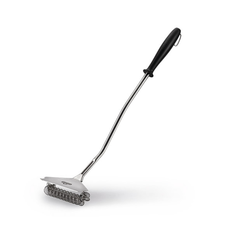 Bristle free wide grill brush