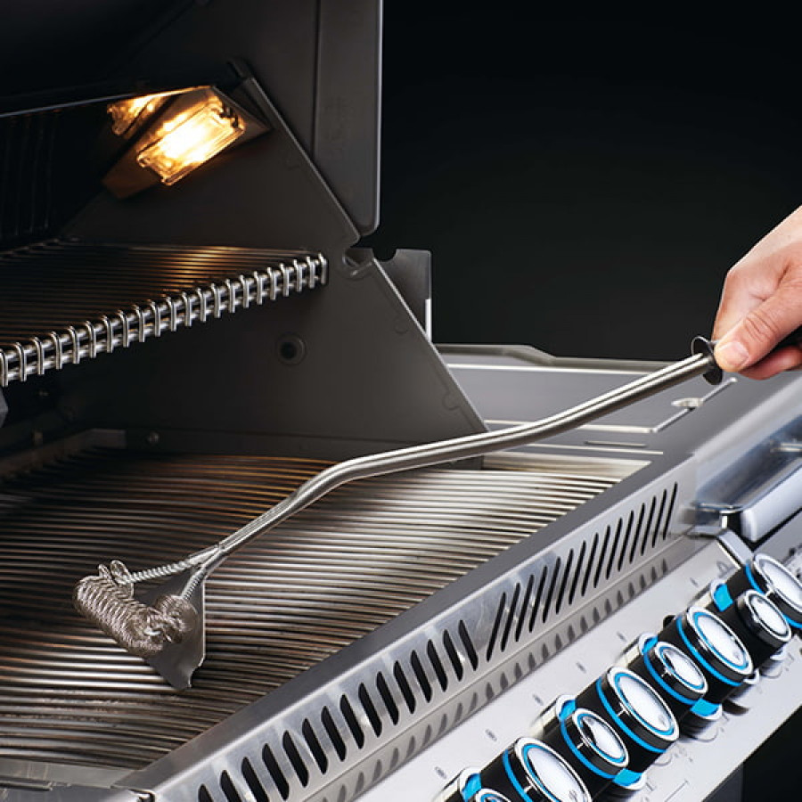 Grande brosse à barbecue à filaments continus