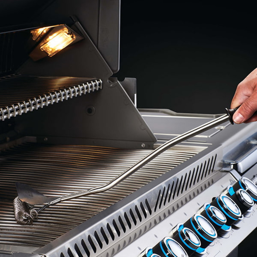 Grande brosse à barbecue à filaments continus