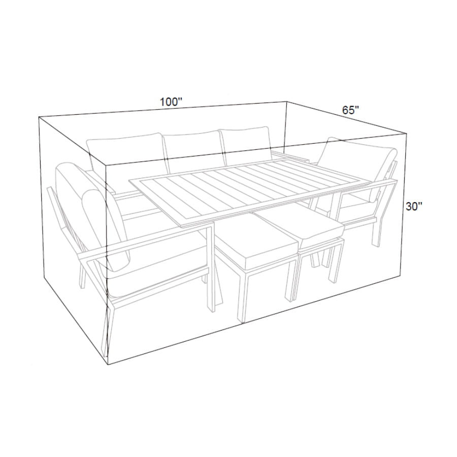Protective cover for deep seating - 100