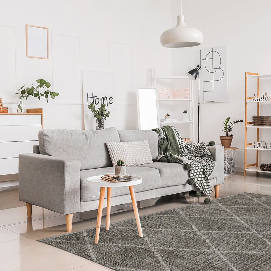 Tapis en polypropylène Esterno Delano Ivory - 5' x 8'