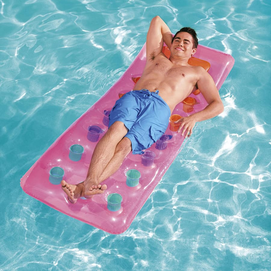 Matelas gonflable avec fenêtre transparente - 3 couleurs assortis 74