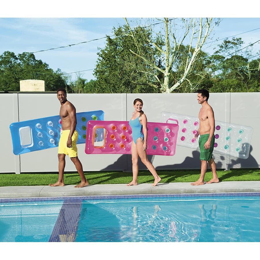 Matelas gonflable avec fenêtre transparente - 3 couleurs assortis 74