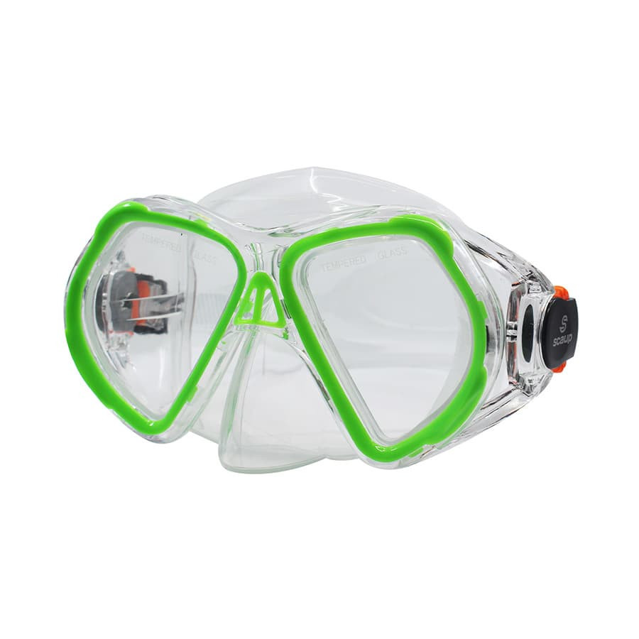 Masque de plongée Aruba pour enfant de Scaup - Lime