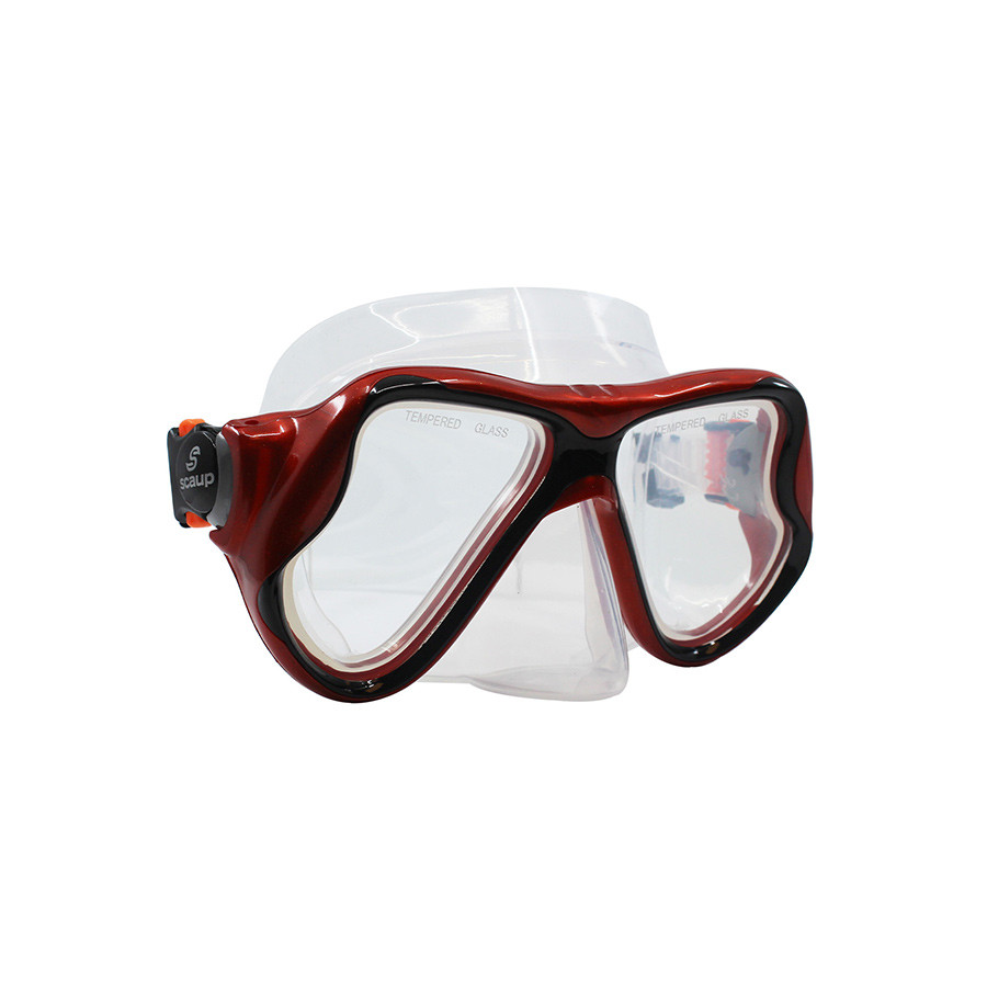 Masque de plongée Spectra pour adulte de Scaup - Rouge