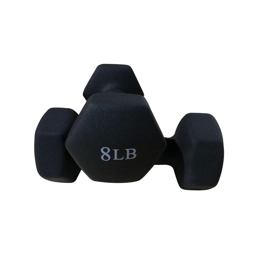 HEX neoprene dumbbell - 8 lb
