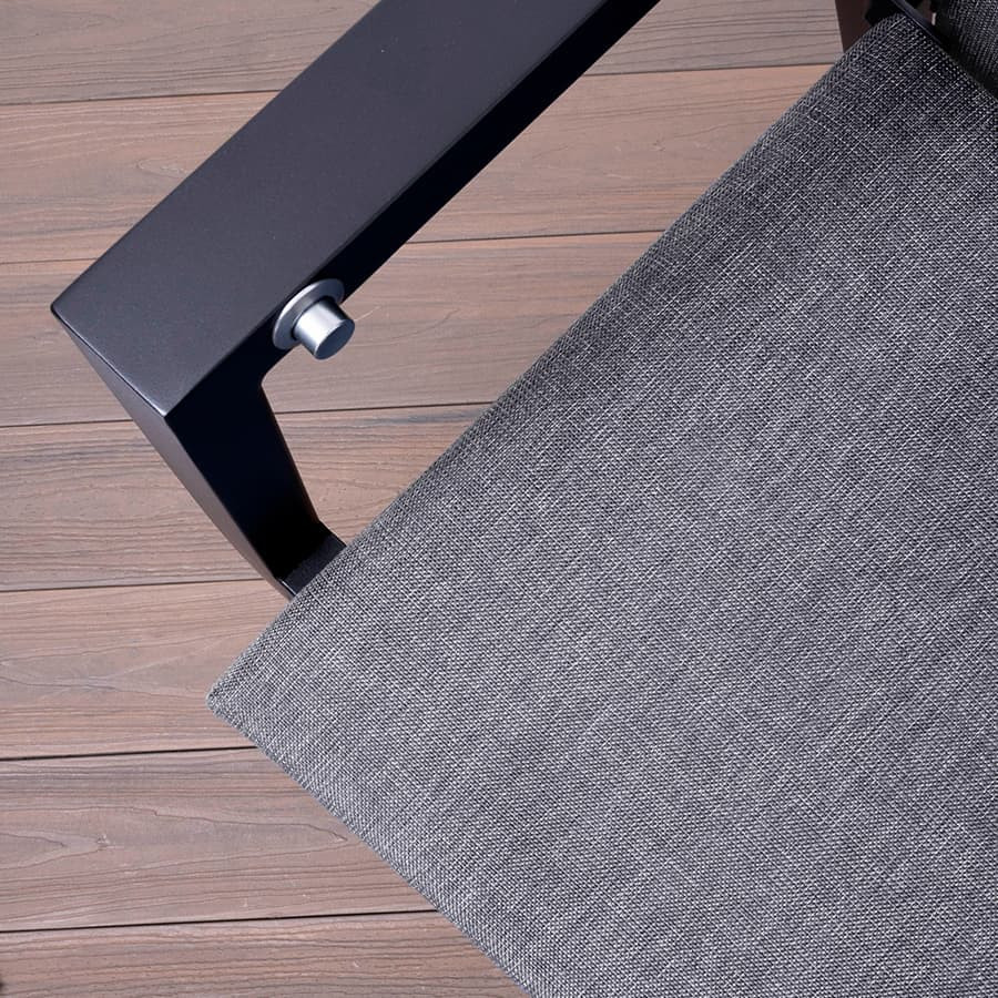 Iceland high back chair - Black - Gris chamoiré