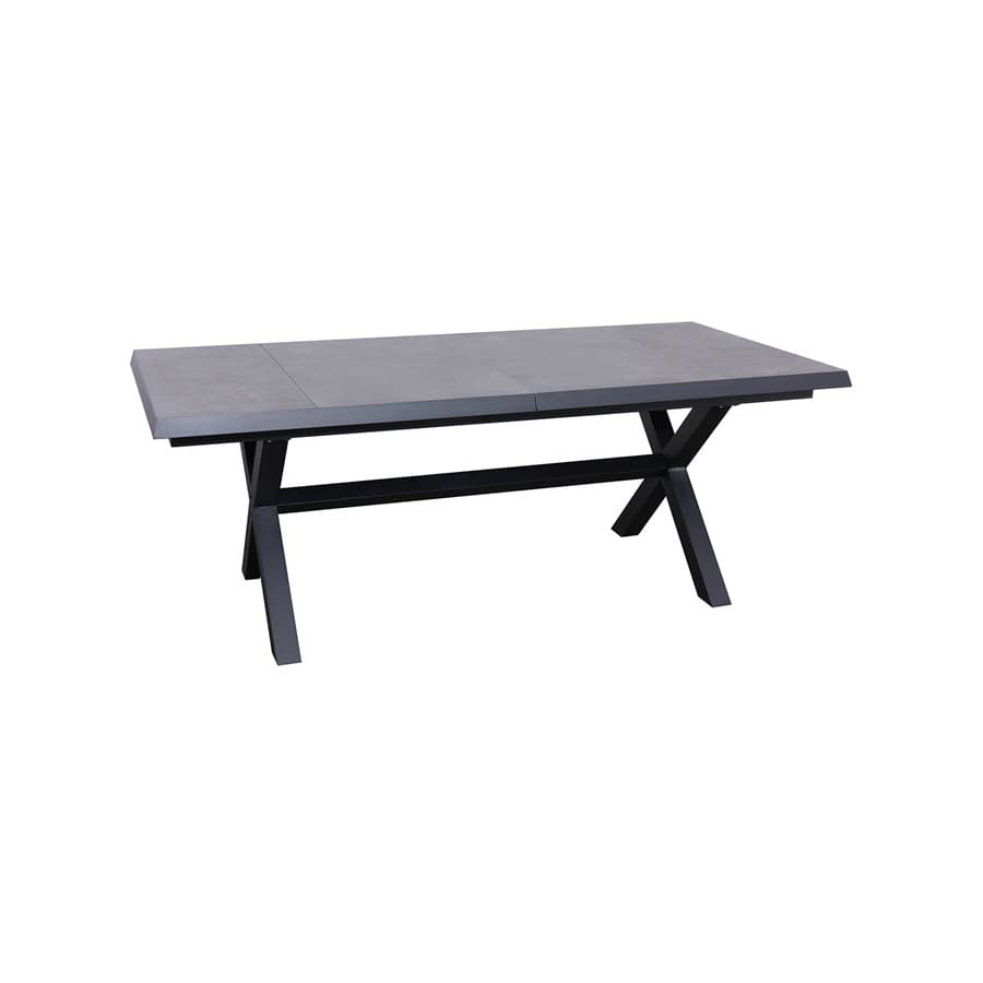 Iceland extensible table with “X” legs