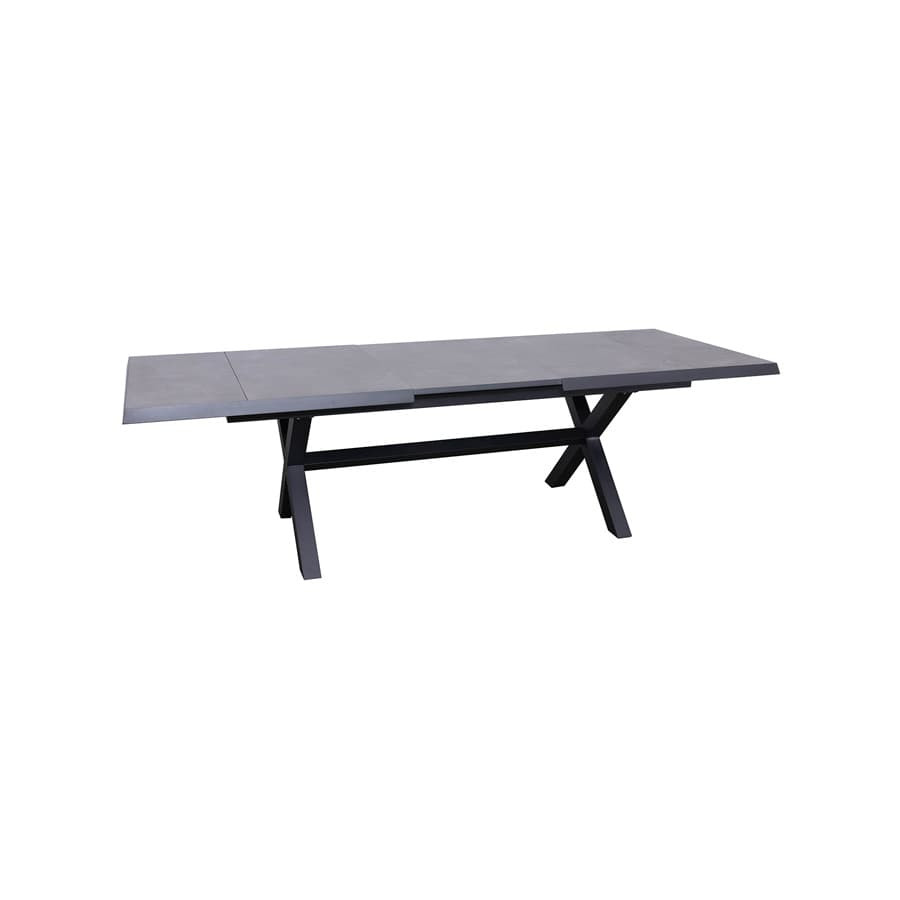 Iceland extensible table with “X” legs