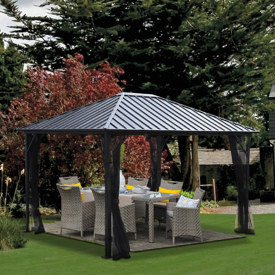 10' x 12' Brunello Gazebo - Anthracite