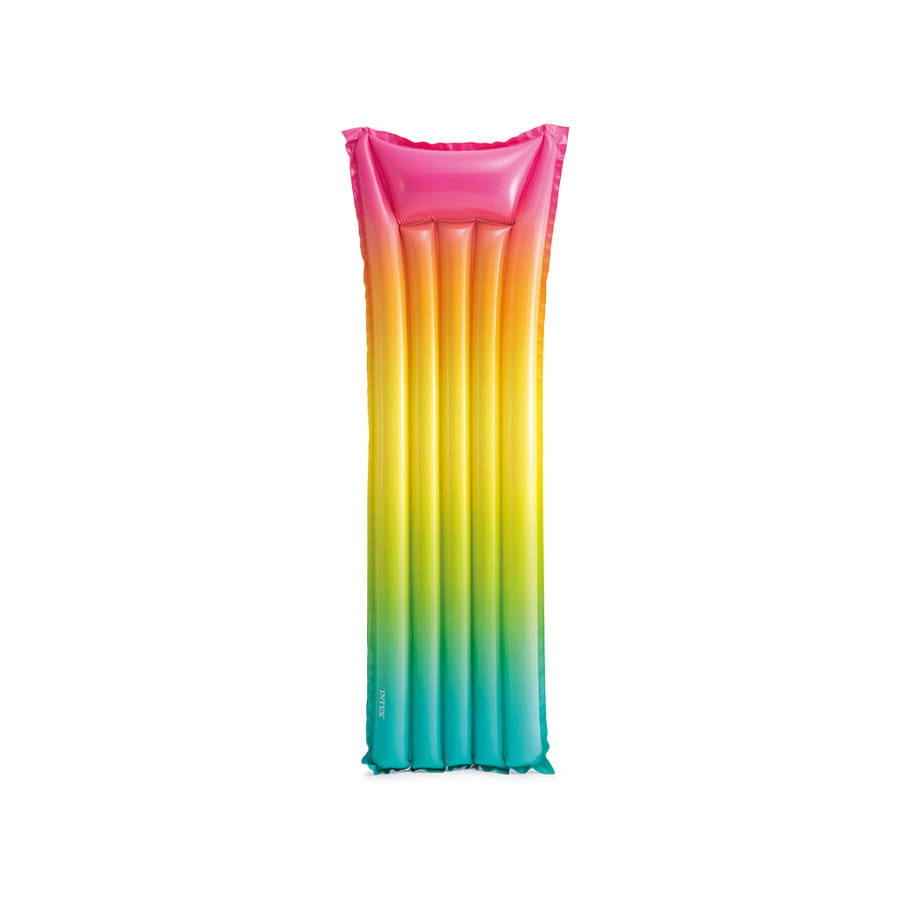 Inflatable mattress rainbow colors