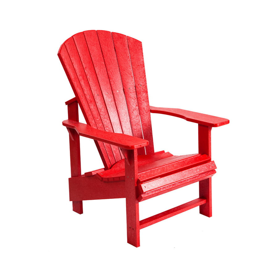 Upright Adirondack chair - Red