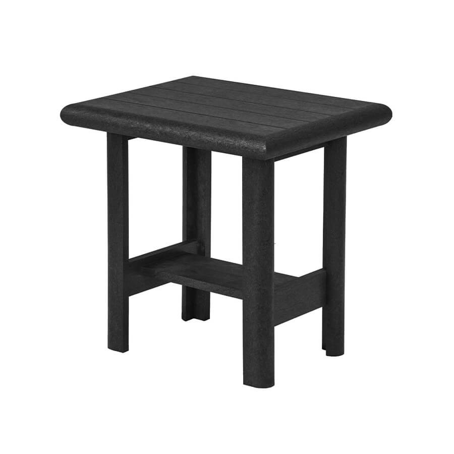 Stratford end table Black Club Piscine Super Fitness