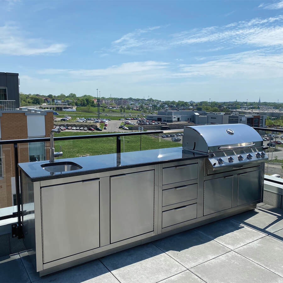 Module de cuisine Alesia 48 po. avec portes