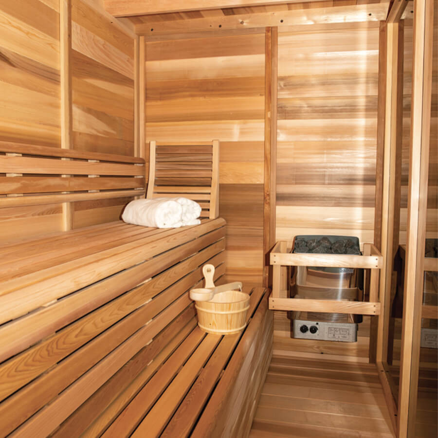 Sauna extérieur Pure Cübe CU580