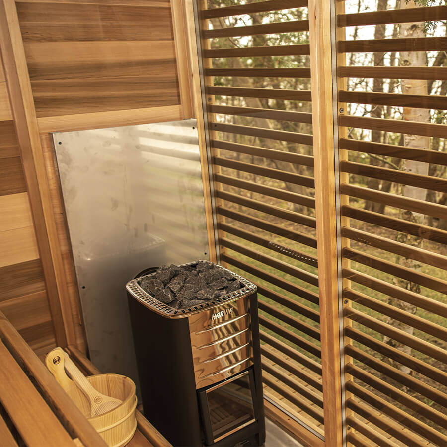 Sauna extérieur Pure Cübe CU580