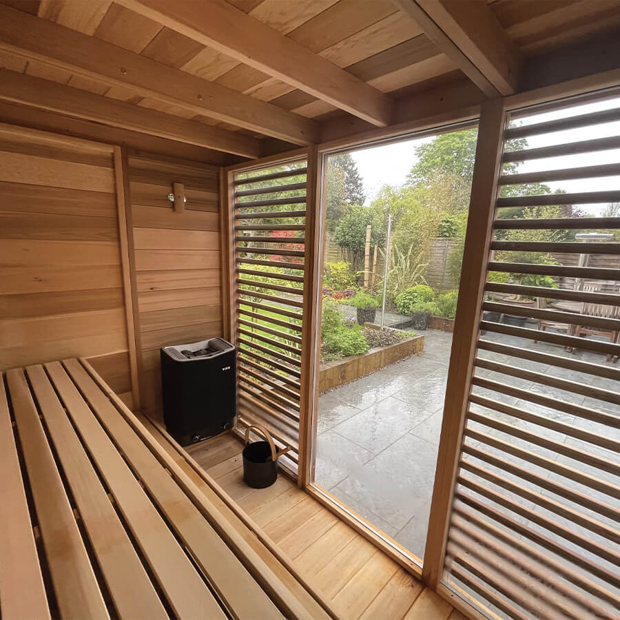 Sauna extérieur Pure Cübe CU580