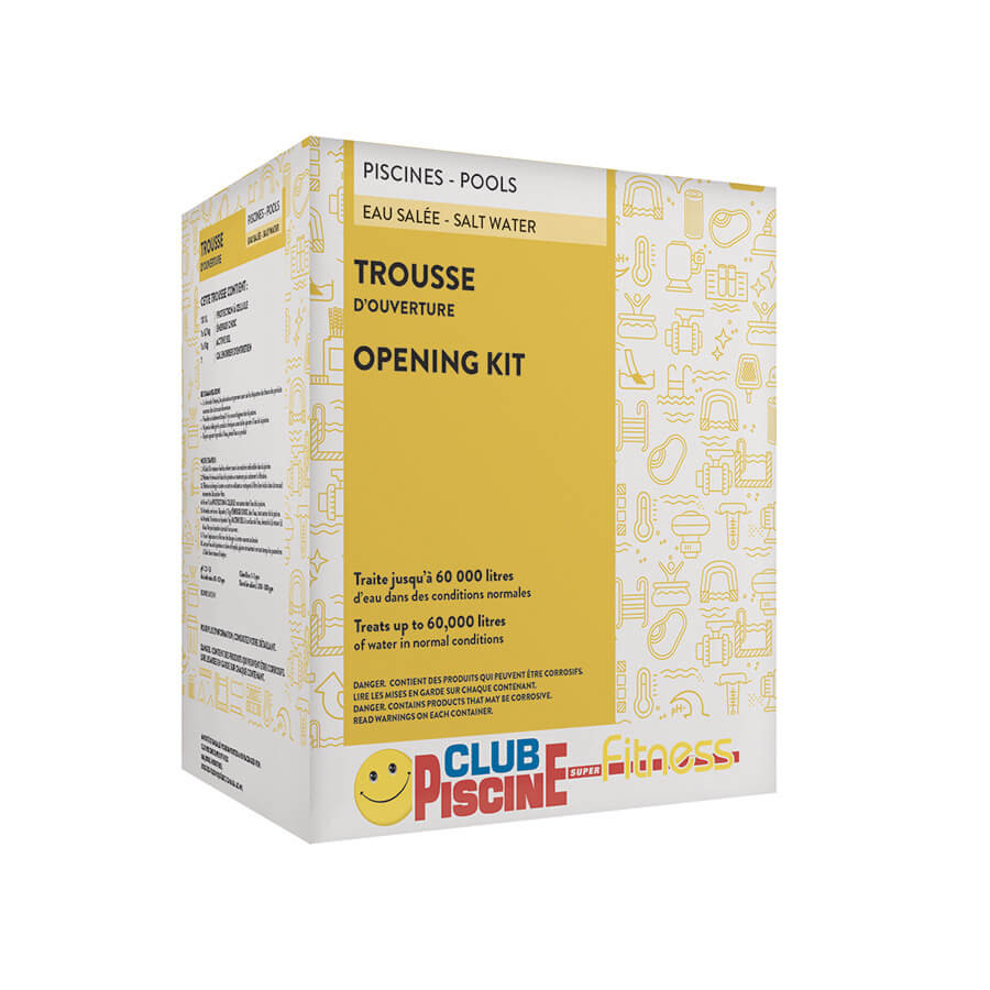 Trousse d'ouverture pour piscine au sel