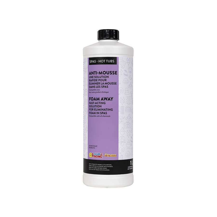 Concentré anti-mousse de piscine et spa - 1 gallon Cameroun