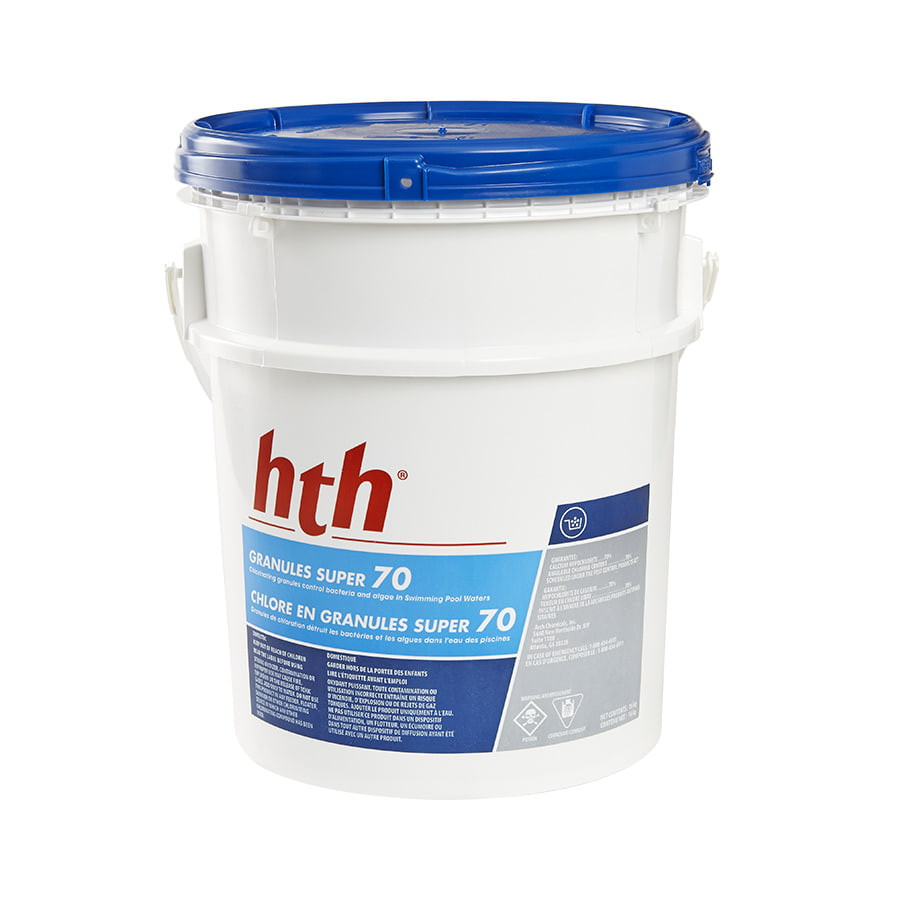 Chlore en granules Super 70 % HTH - 16 kg