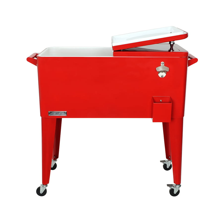 Colored patio cooler - Red
