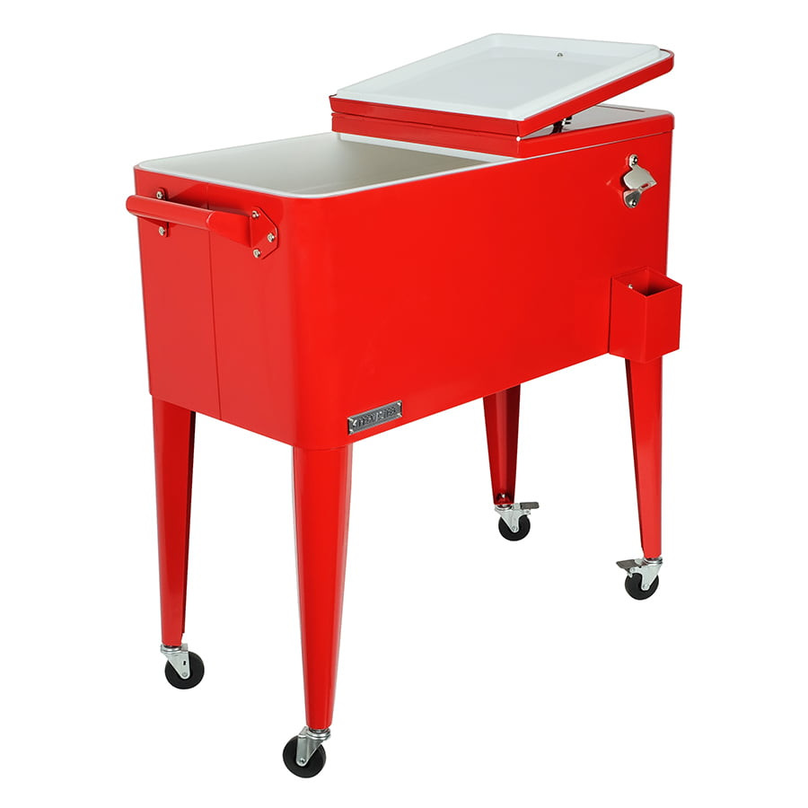 Colored patio cooler - Red