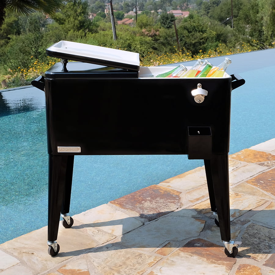 Glacière de patio colorée - Noir