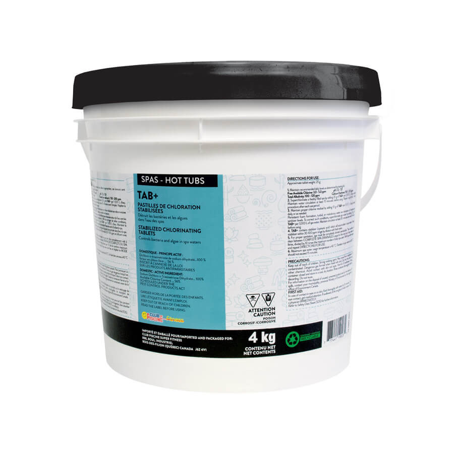 Tab + Pastilles de chloration stabilisées - 4 kg