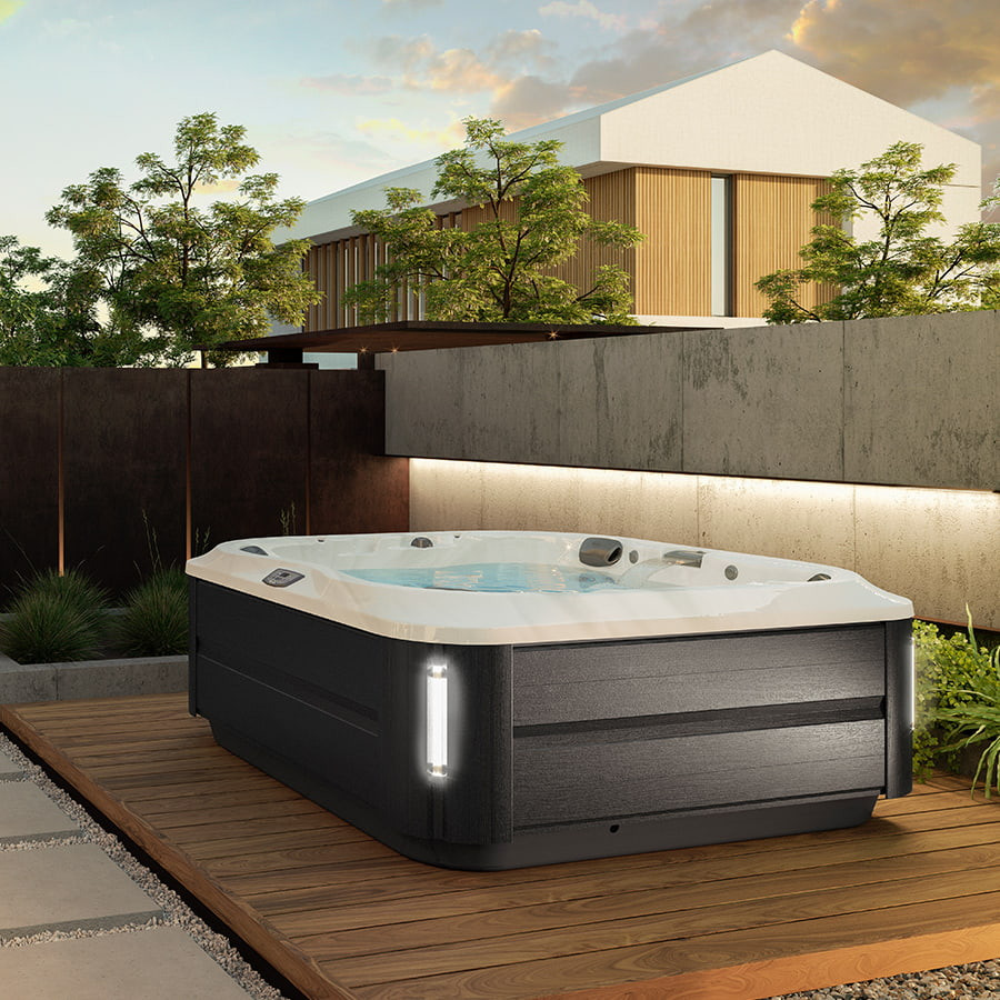 Spa Jacuzzi® J335™ Platinum Smoked Ebony2022 Club Piscine Super