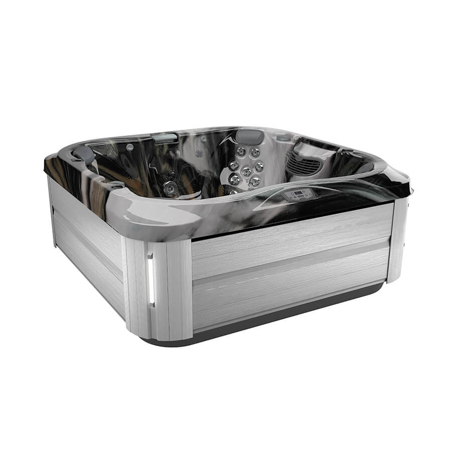 Spa Jacuzzi® J345™ Midnight Brushed Gray Club Piscine Super Fitness