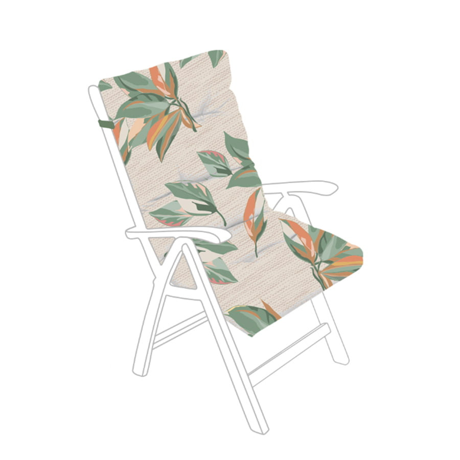 High back seat cushions Green Leaves Club Piscine Super Fitness