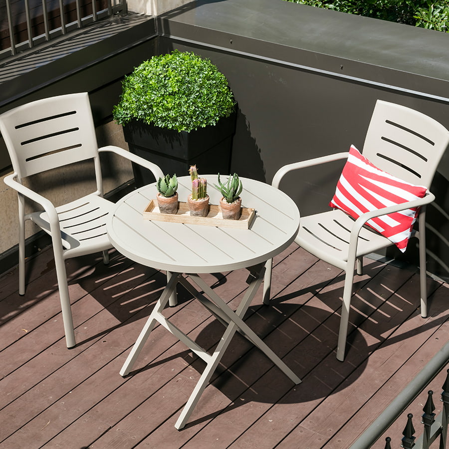 Azure bistro folding table - Taupe