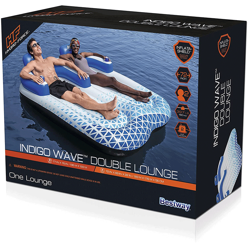 Indigo Wave Double 2-Person Lounger