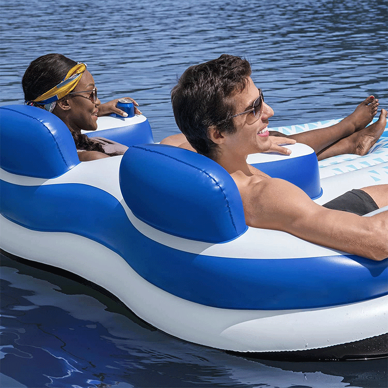 Indigo Wave Double 2-Person Lounger