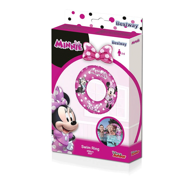 Anneau de natation Minnie Mouse de 22 pouces