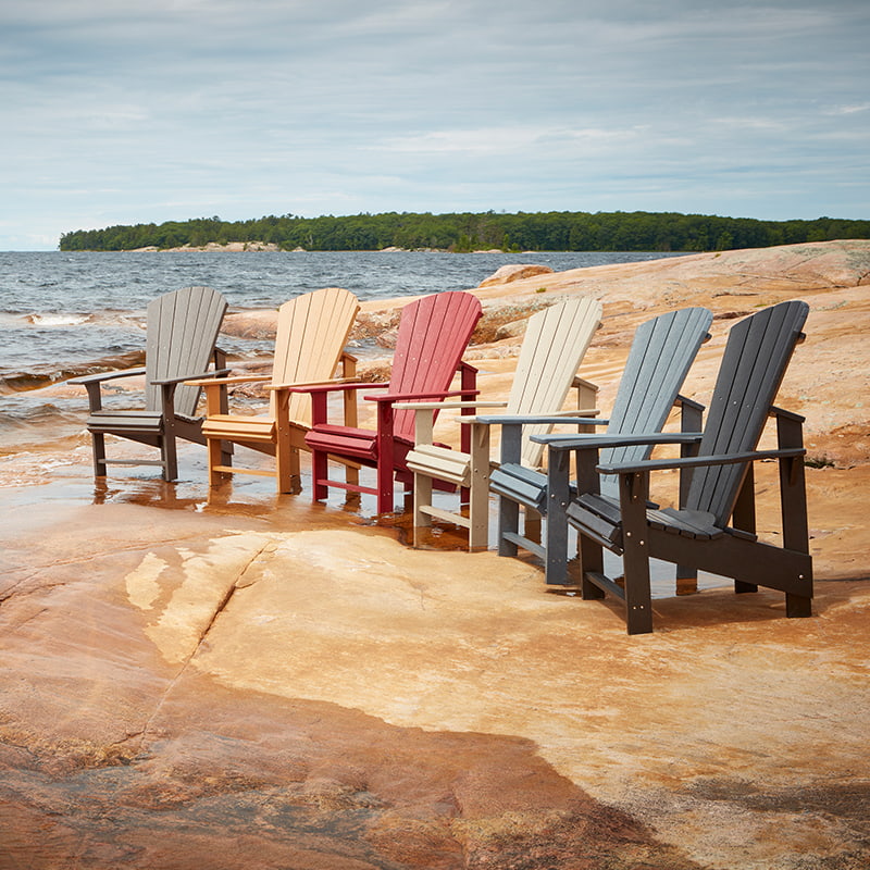 Chaise Adirondack - Rouge
