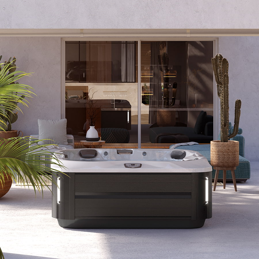 Spa Jacuzzi® J335™ Platinum Smoked Ebony Club Piscine Super Fitness