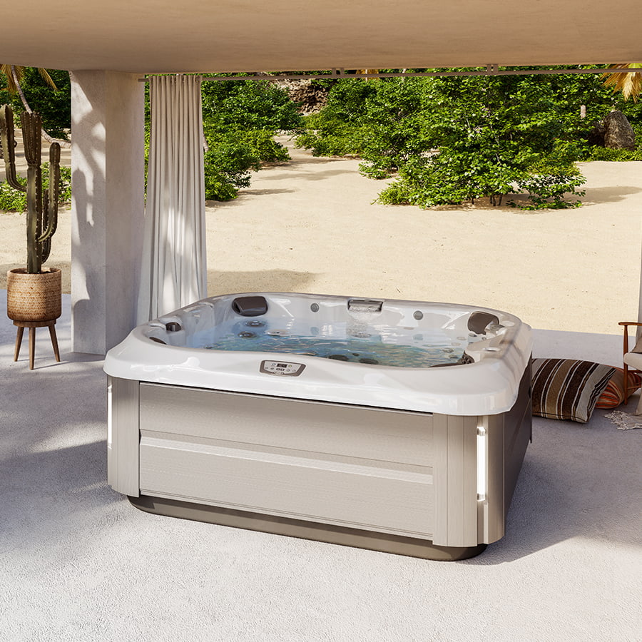 Spa Jacuzzi® J345™ Platinum Smoked Ebony Club Piscine Super Fitness