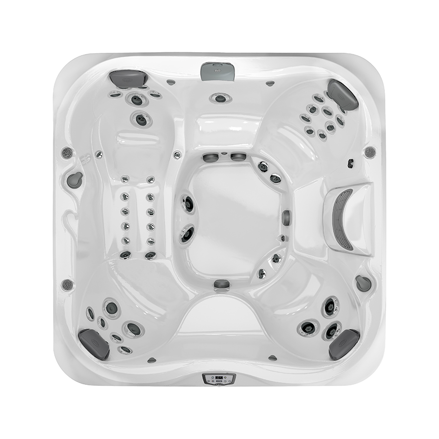 Spa Jacuzzi® J375™ Platinum Smoked Ebony Club Piscine Super Fitness