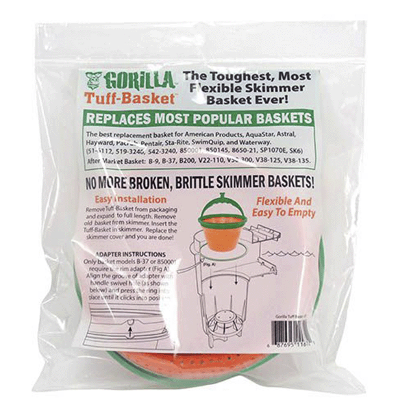 Panier d'écumoire flexible de 8 pouces Gorilla Tuff-Basket