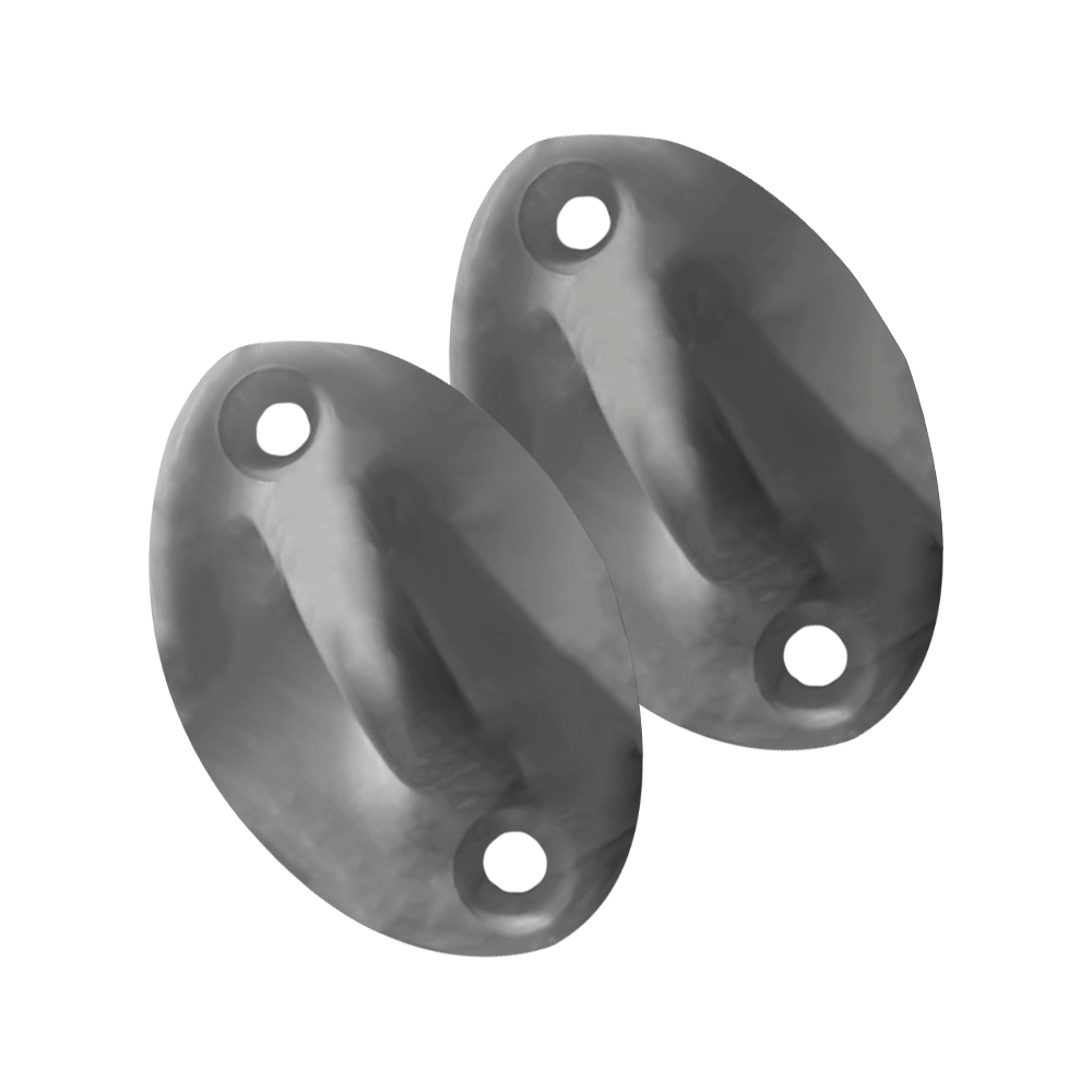 Œillets de corde gris (lot de 2)