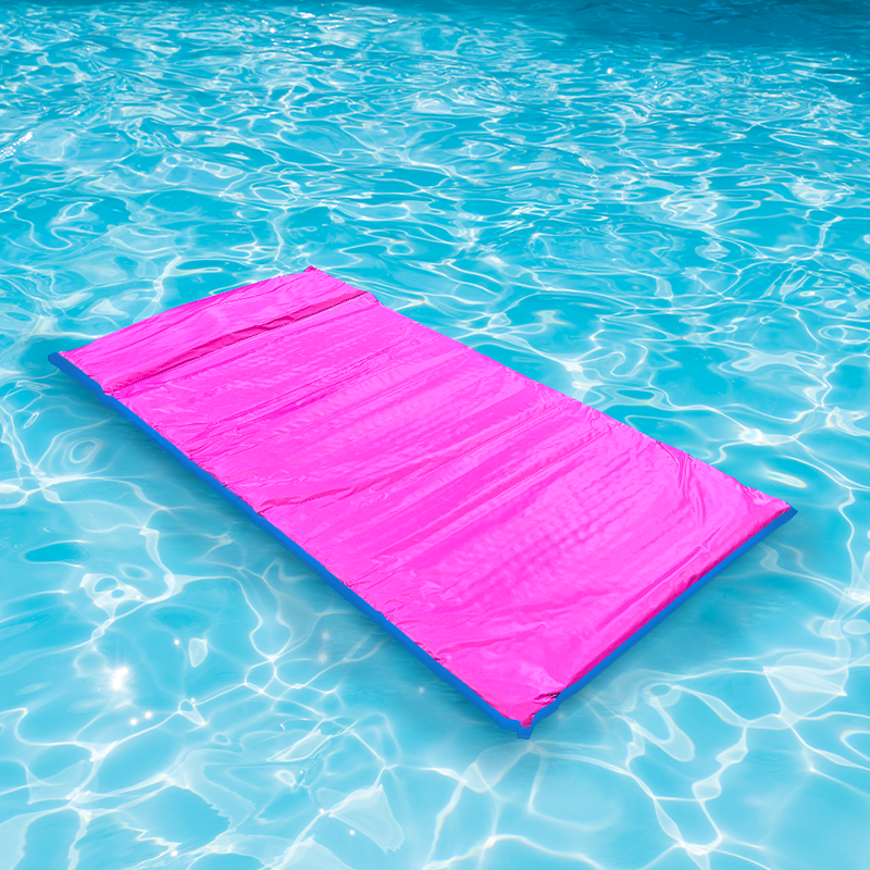 Matelas de piscine réversible FlotoMax de 6 pieds bleu / rose
